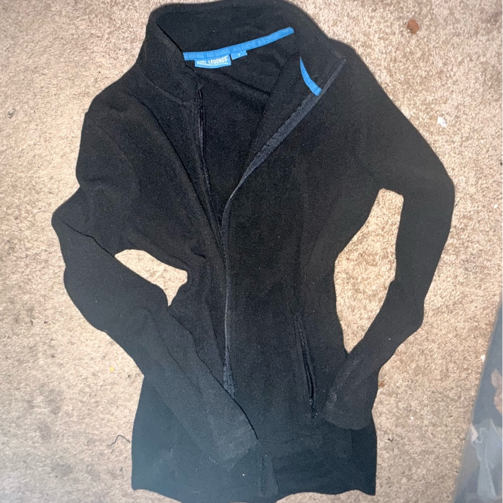 Reel Legends Men's Black Zip-Up Sweater